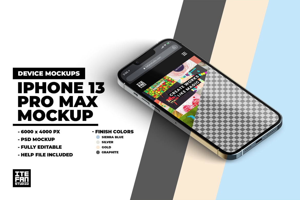 iPhone 13 Pro Max Mockup（135596）-技能树